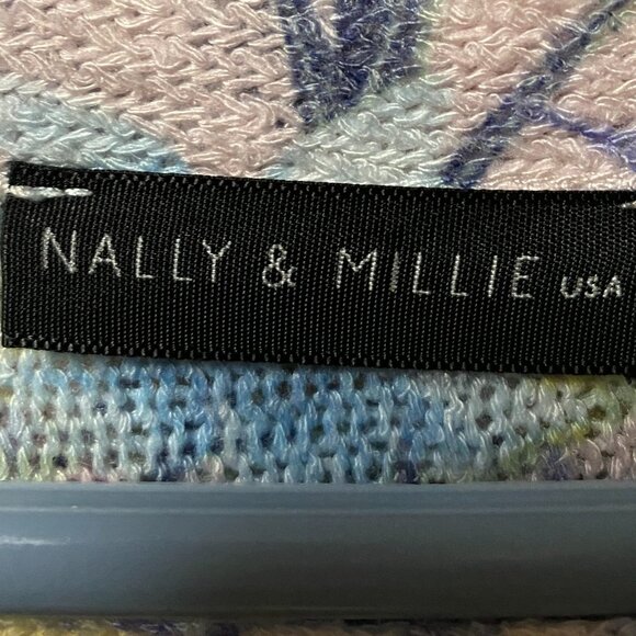 Nally & Millie USA, 3/4 length sleeve, multi, mellow colors tunic, size S - Picture 8 of 9